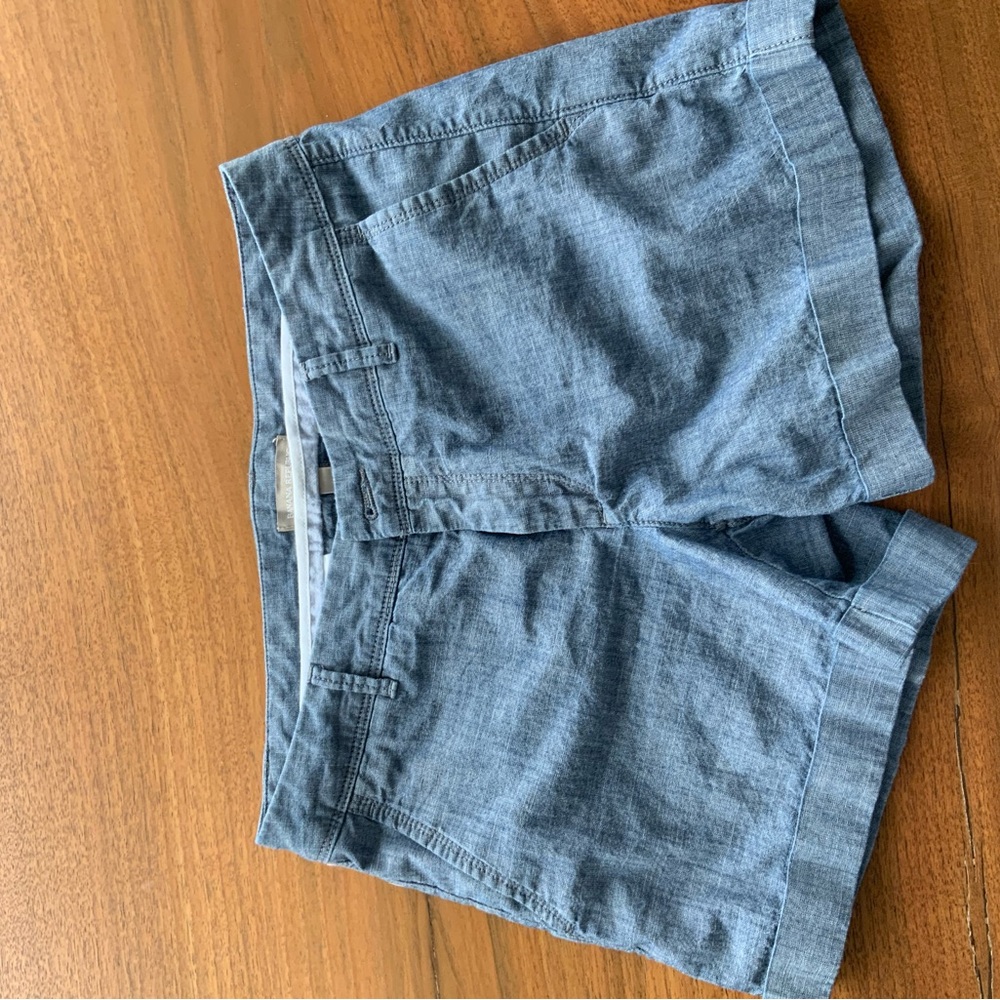 Banana Republic Blue Flat Front Summer Shorts